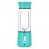 Portable Juicer Cup 150w Powerful USB Charging Electric Juicer Mini Blender for Smoothies Shakes Light Blue