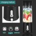 Portable Juicer Cup 150w Powerful USB Charging Electric Juicer Mini Blender for Smoothies Shakes Black