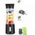 Portable Juicer Cup 150w Powerful USB Charging Electric Juicer Mini Blender for Smoothies Shakes Black