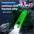 Portable Key Chain Flashlight Waterproof Multi functional Type c Rechargeable Led Strong Light Mini Work Lamp transparent pink