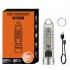 Portable Key Chain Flashlight Waterproof Multi functional Type c Rechargeable Led Strong Light Mini Work Lamp transparent pink
