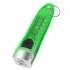 Portable Key Chain Flashlight Waterproof Multi functional Type c Rechargeable Led Strong Light Mini Work Lamp transparent pink