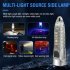 Portable Key Chain Flashlight Waterproof Multi functional Type c Rechargeable Led Strong Light Mini Work Lamp transparent pink