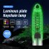 Portable Key Chain Flashlight Waterproof Multi functional Type c Rechargeable Led Strong Light Mini Work Lamp transparent pink