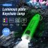 Portable Key Chain Flashlight Waterproof Multi functional Type c Rechargeable Led Strong Light Mini Work Lamp transparent pink