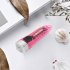 Portable Key Chain Flashlight Waterproof Multi functional Type c Rechargeable Led Strong Light Mini Work Lamp transparent pink