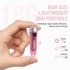 Portable Key Chain Flashlight Waterproof Multi functional Type c Rechargeable Led Strong Light Mini Work Lamp transparent pink