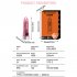 Portable Key Chain Flashlight Waterproof Multi functional Type c Rechargeable Led Strong Light Mini Work Lamp transparent pink