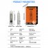 Portable Key Chain Flashlight Waterproof Multi functional Type c Rechargeable Led Strong Light Mini Work Lamp transparent pink