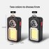 Portable Keychain Light High brightness Energy saving Usb Rechargeable Cob Work Light Inspection Torch silver