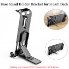 Portable Kickstand Holder Stand Compatible For Steam Deck Console Host 3 Levels Adjustable Rear Bracket Repair Parts black