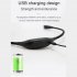 Portable LED Neck Reading Light Built in 1000mAH Lithium Battery Eye Protection USB Charging Touch Sensor LED Reading Light black