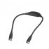 Portable LED Neck Reading Light Built in 1000mAH Lithium Battery Eye Protection USB Charging Touch Sensor LED Reading Light black