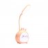 Portable LED Table Lamps 3 Lighting Modes Cartoon Deer Eye Protection USB Charging Reading Desk Light Night Light pink lamb