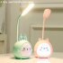 Portable LED Table Lamps 3 Lighting Modes Cartoon Deer Eye Protection USB Charging Reading Desk Light Night Light green deer