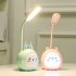 Portable LED Table Lamps 3 Lighting Modes Cartoon Deer Eye Protection USB Charging Reading Desk Light Night Light green deer