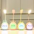 Portable LED Table Lamps 3 Lighting Modes Cartoon Deer Eye Protection USB Charging Reading Desk Light Night Light green deer