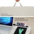 Portable Laptop Desk Tray Outdoor Learning Desk Laptop Stand Holder for Bed Sofa Office Home White