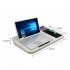 Portable Laptop Desk Tray Outdoor Learning Desk Laptop Stand Holder for Bed Sofa Office Home White