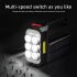 Portable Led Flashlight Solar Rechargeable Super bright Lighting Working Torch 6x3030 Lamp Beads 1200lm 4 Modes Waterproof Searchlight W5117 1 8 lamp beads   si