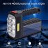 Portable Led Flashlight Solar Rechargeable Super bright Lighting Working Torch 6x3030 Lamp Beads 1200lm 4 Modes Waterproof Searchlight W5117 1 8 lamp beads   si