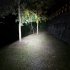 Portable Led Mini Flashlight with Side Light 900 Lumens USB Charging Torch Outdoor Emergency Lighting Tool V3 Black