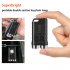 Portable Led Mini Flashlight with Side Light 900 Lumens USB Charging Torch Outdoor Emergency Lighting Tool V3 White