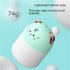 Portable Led Mini Humidifier 250ml Cartoon Cat Tiger Office Home Mist Purifier Night Light White