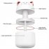 Portable Led Mini Humidifier 250ml Cartoon Cat Tiger Office Home Mist Purifier Night Light White