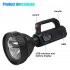 Portable Led Searchlight 3 Mode Adjustable Brightness Handheld Rechargeable Super Bright Spotlight black