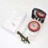 Portable Luminous Compass With Mirror Waterproof Multifunctional For Outdoor Exploration Hiking Climbing Black scale ring