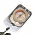 Portable Luminous Compass With Mirror Waterproof Multifunctional For Outdoor Exploration Hiking Climbing Black scale ring