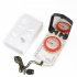 Portable Luminous Compass With Mirror Waterproof Multifunctional For Outdoor Exploration Hiking Climbing Black scale ring