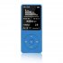 Portable MP4 Lossless Sound Music Player FM Recorder FM Radio Lot Micro TF Card AMV AVI Audiobooks blue