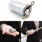 Portable Magic Telescopic Props 110cm Silver Stainless Steel Martial Arts Magic Wand Pocket Magic Props Silver 1 1M