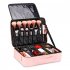 Portable Makeup Bag with Led Lights Mirror Make Up Case Organizer with Adjustable Dividers Black 26 X 23 5 X 10cm