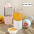 Portable Manual Juicer Mini Baby Juice Cup for Lemon Orange Juicing Pink