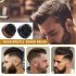 Portable Men Round Beard  Brush Soft Bristles Ergonomic Shape Design Strong Beard Hair Care Brushes Comfortable To Hold With Wooden Handle black