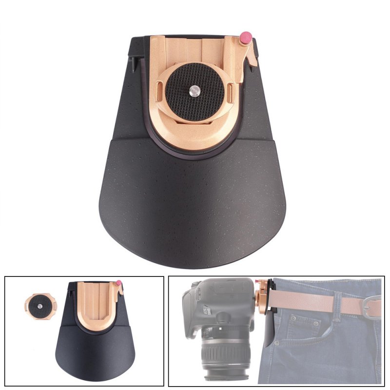 Portable Metal Camera Waist Clip Holder Waist Belt Strap Quick Release Carrying Hanger Waist Belt Buckle Gold