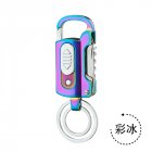 Portable Metal Keychain Bottle Opener Lighter Multi function Key Ring Outdoor Waterproof Tool color GQG9