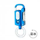 Portable Metal Keychain Bottle Opener Lighter Multi-function Key Ring Outdoor Waterproof Tool blue_GQG9