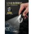 Portable Metal Keychain Bottle Opener Lighter Multi function Key Ring Outdoor Waterproof Tool silver GQG9