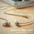 Portable Metal Stereo Headset In Ear Noise Cancellation Earphone Earbud