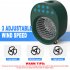 Portable Mini Air  Conditioner With Rgb Lights Desk Fan Low Noise Usb Power Supply Cooler Humidifier Purifier green