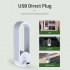 Portable Mini Air Purifier Usb Plug in Negative Ion Generator Air Freshener for Home Office Bedroom White