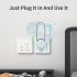 Portable Mini Air Purifier Usb Plug in Negative Ion Generator Air Freshener for Home Office Bedroom White