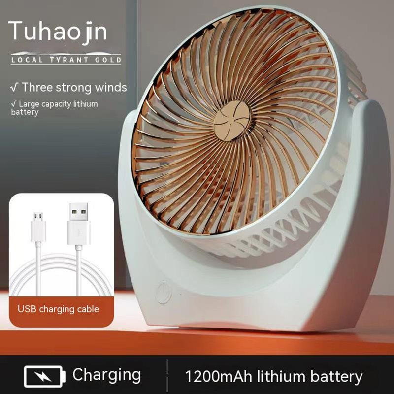Portable Mini Electric Fan 2 Levels Adjustable 210 Wide Angle Mute Cooling Fan For Offices Home Picnics