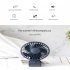 Portable Mini Fan Built in 2000mah Battery Outdoor Handheld Folding Usb Desk Fan Air Cooler For Home Office White
