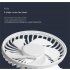 Portable Mini Fan Built in 2000mah Battery Outdoor Handheld Folding Usb Desk Fan Air Cooler For Home Office White