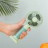 Portable Mini Fan Handheld Usb Rechargeable Cooling Fan Air Cooler Household Electrical Appliances green